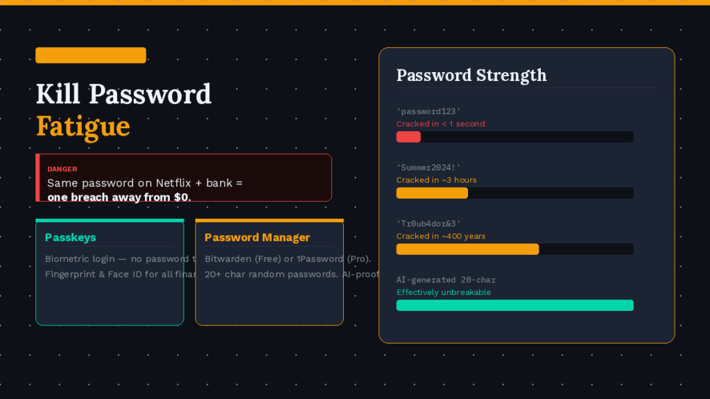 An ai image prompt showing how to easily avoid the problem of forgotten passwords